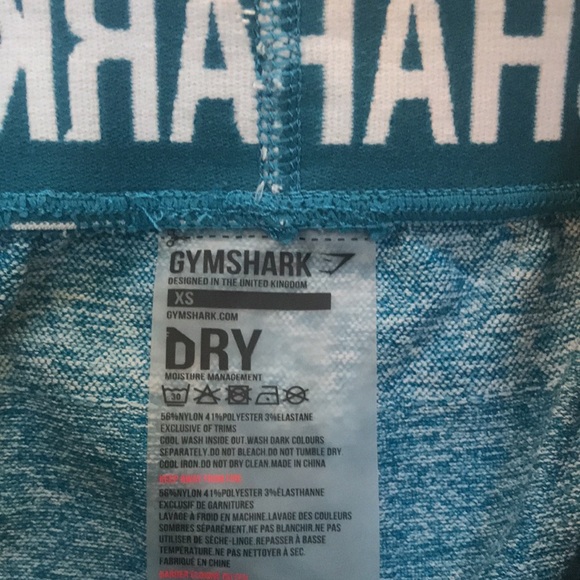 Size xs Gymshark aqua capris, excellent condition! - Picture 2 of 3